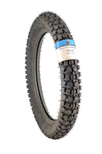 IRAN YASA TIRE&RUBBER Motor Lastik 350-18 TT Uyumlu (İç Lastikli tip,) OFFROA...