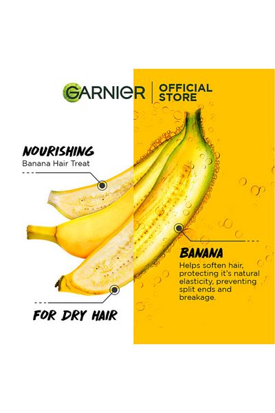Garnier ألترا دوكس غذاء الشعر المغذي 3 في 1 بخلاصة الموز للشعر الجاف 390 مل