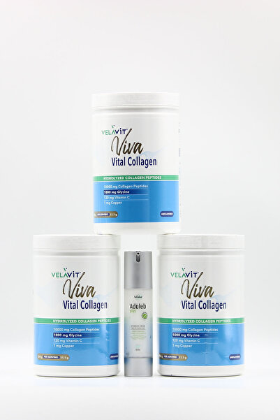 Velavit Viva Collagen 3 Aylık Set ve Adaleb Plus