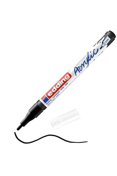 Edding Black 5300 Model Fine Point Acrylic Pen