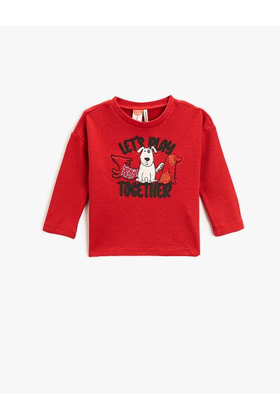 Koton Printed Sweatshirt Cotton