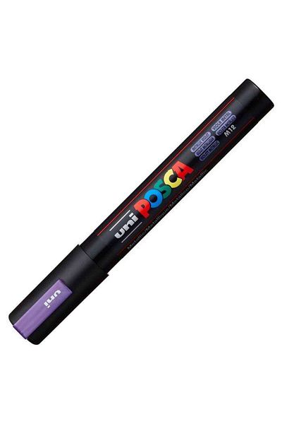 Uni Pc-5M Posca Marker - 1.8-2.5 mm Metallic Violet Painting Marker
