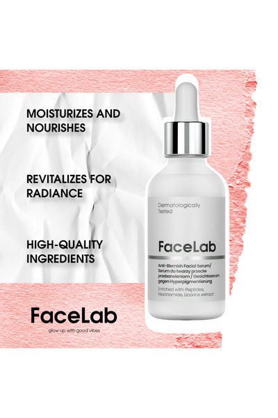 FaceLab FaceLab Anti-Blemish Serum, Advanced Peptide, Niacinamide Formula, Even Skin Tone, Brighter Complexi