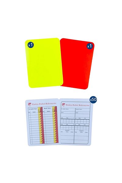 hakemsizsiniz Referee Cards (Yellow Red Card and Taffsilat Card), Taffsilat Card Set
