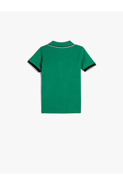 Koton Polo T-Shirt Short Sleeve Cotton with Embroidery Detail