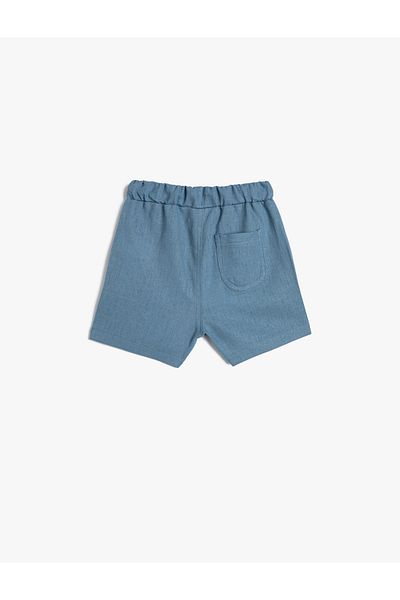 Koton Leinenshorts mit Bindetasche an der Taille