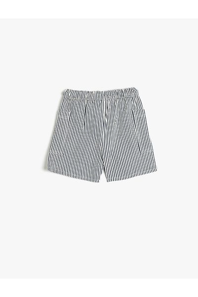Koton Shorts Tie Waist Elastic Pocket Cotton