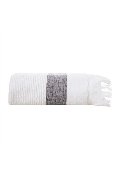 Mudo Home White Borla Face Towel - 50x80cm