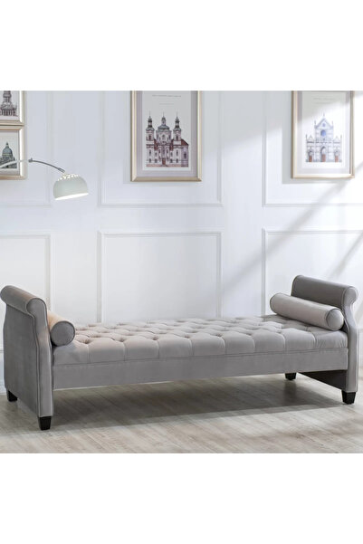 SCY Abigayle Chester Bench Çift Kişilik Berjer Yatak Ucu Kolçaklı Oturak Salo...