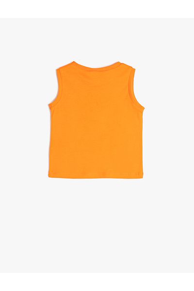 Koton Tank Top Sleeveless Tiger Printed Cotton