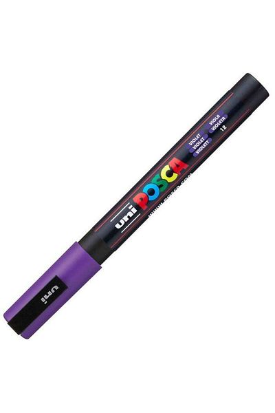 Uni Pc-3M Posca Marker - 0.9-1.3 mm Violet Painting Marker