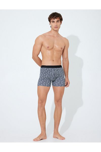 Koton Σετ Boxer 3 τεμαχίων με στάμπα Palm Tree - Πολύχρωμο