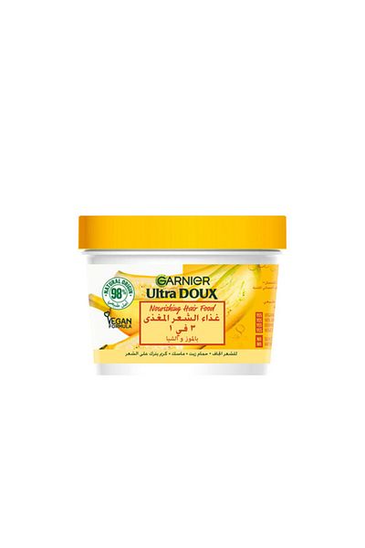 Garnier ألترا دوكس غذاء الشعر المغذي 3 في 1 بخلاصة الموز للشعر الجاف 390 مل