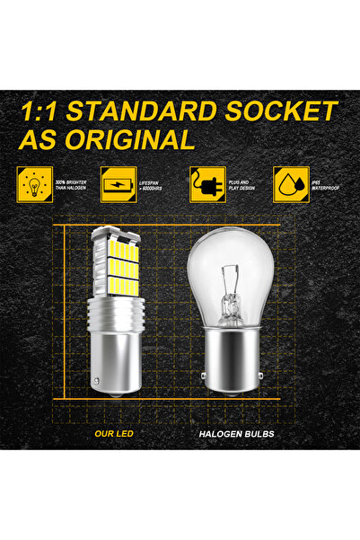 Choice 1156 ba15s P21W 2Pcs Car LED Bulb P21W LED Error Free BA15S 1156 S25 7506 LED 12V for Skoda Audi A6