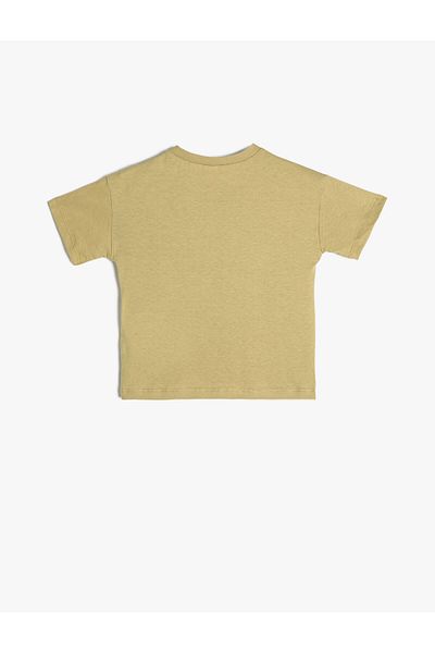 Koton Basic T-Shirt Short Sleeve Pocket Detailed Cotton