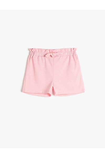 Koton Pantaloni scurți cu talie elastică și detaliu cu fundă