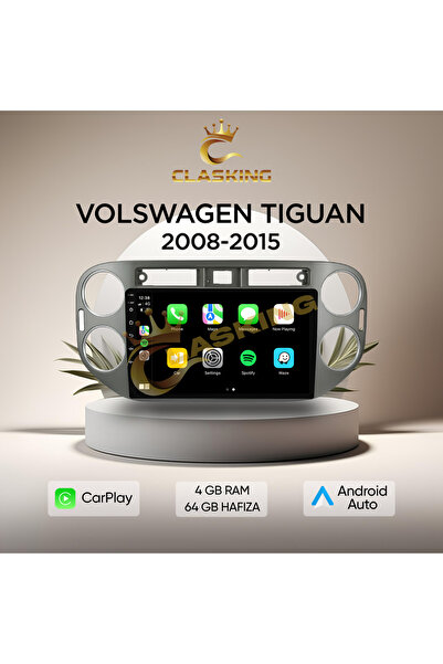 ClasKing VOLKSWAGEN TIGUAN 2008-2015 4 GB RAM 64 GB HAFIZA ANDROID CARPLAY MU...