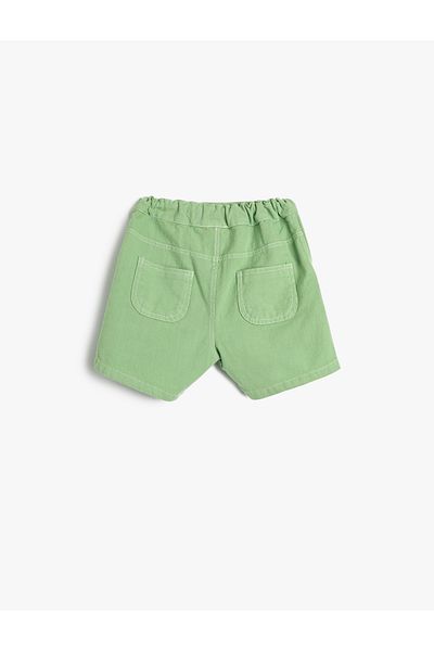 Koton Shorts with Elastic Waist Basic Pocket Cotton