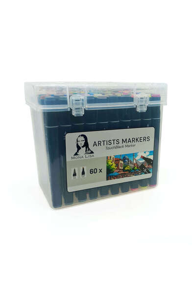 Südor Mona Lisa Tocuhblack - Double Sided Marker Pen Set of 60