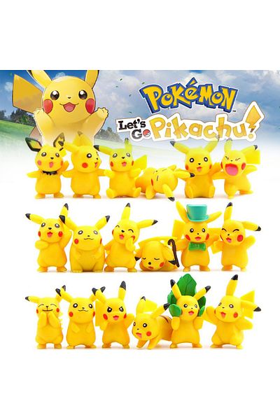 Choice 18pcs/Set Pokemon Pikachu Action Figure Toys Mini Cute Cartoon Anime Toys Dolls For Boys Children...