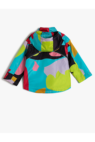 Koton Yağmurluk Kapüşonlu Rüzgar Kapaklı Çıtçıt Düğme Kapamalı