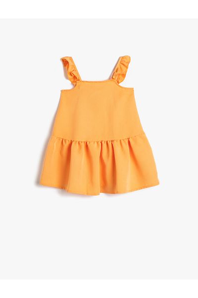 Koton Dress Modal Fabric Ruffle Strap