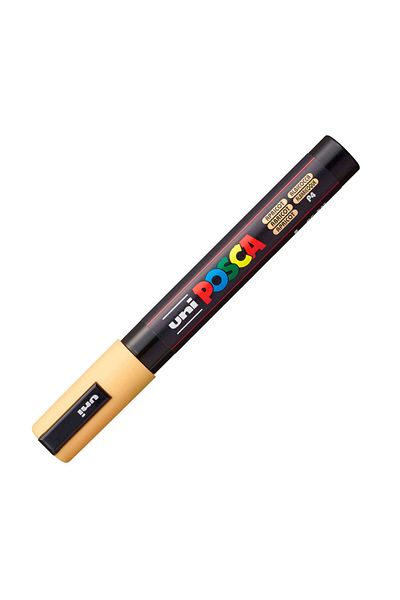 Uni Pc-5M Posca Marker - 1.8-2.5 mm Apricot Painting Marker