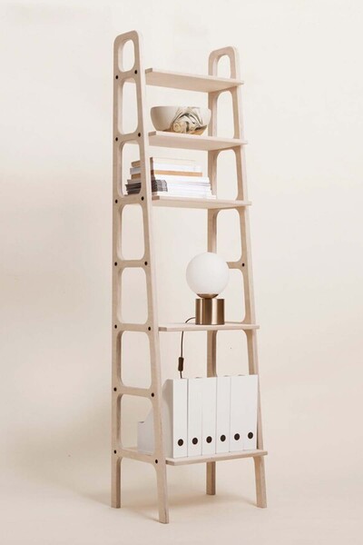 Woodesk Serin, Ahşap Kitaplık Ve Raf Ünitesi, 190x50, Natural Renk, Cpt4755-190