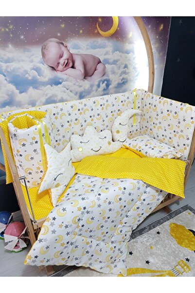Baby Clime 70X130 Baby Sleeping Set - Mosquito Net and Apparatus Included - Crescent and Star Pattern