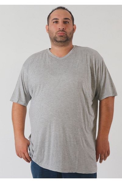 rood Μπλουζάκι Unisex Plus Size V-Neck