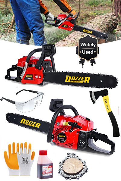 DOZZER Alman F3500 Magnezyum Kartel Çift Egsoz Dal Odun Kesme Hızar Bıçkı Mot...