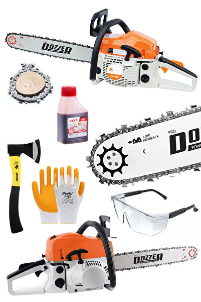 DOZZER Alman FX-9900 Çift Egsozlu 58Cc Benzinli Dal Odun Ağaç Kesme Orman Bıç...