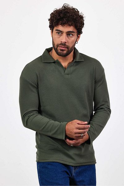 Weyeze Long Sleeve Jacquard T-Shirt Af-K32031Lns