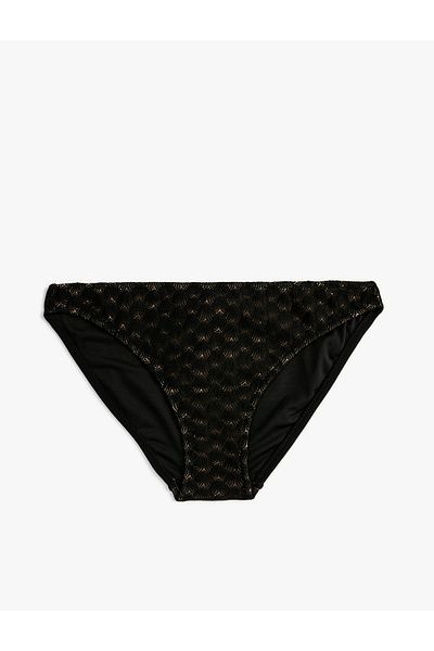 Koton Strukturierte Bikinihose mit normaler Taille