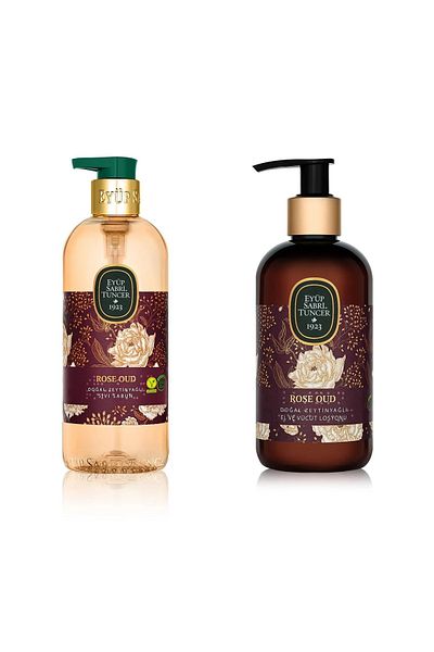 Eyüp Sabri Tuncer Eyüp Sabri Tuncer - Oud Rose Natural Olive Oil Liquid Soap 500 Ml, Lotion 250 ml
