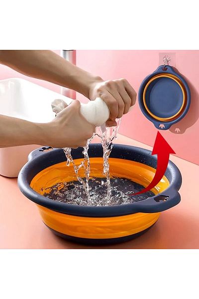 Choice Portable Foldable Laundry Basin Plastic Travel Foldable Washbasin Safe and Durable Foldable Washb...