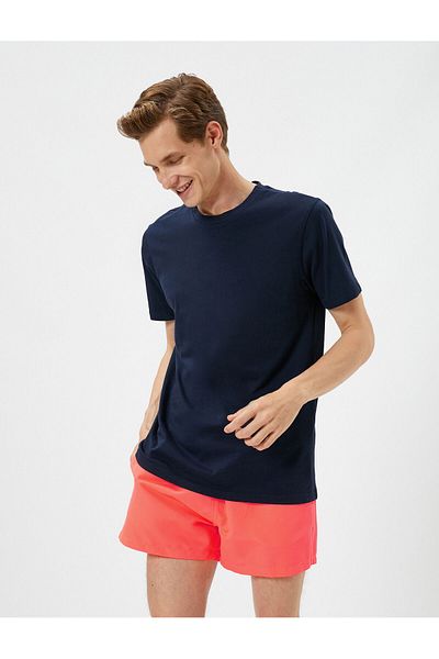 Koton Swim Shorts Short Waist Lace Up Pocketed