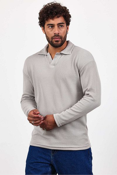 Weyeze Long Sleeve Jacquard T-Shirt Af-K32031Lns