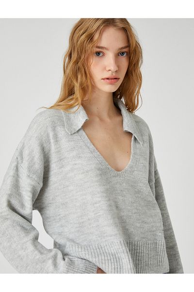 Koton Polo Neck Knitwear Sweater Long Sleeve