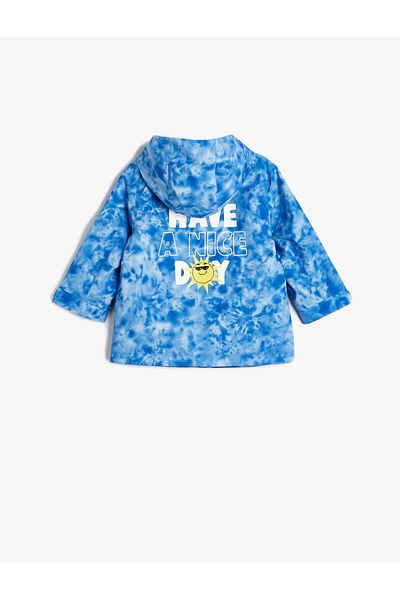 Koton Jachetă cămașă cu glugă cu model batik - cu buzunar