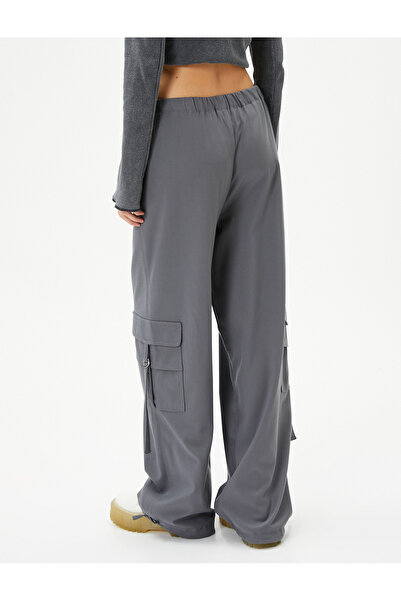 Koton Jogger Kargo Pantolon Lastikli Normal Bel Cepli Rahat Kalıp