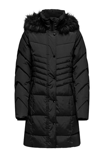 Jack & Jones ONLNORA PUFFER COAT LIFE CC OTW NEGRU 15321994