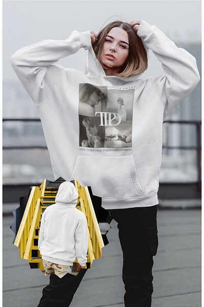 Fuddy Moda Unisex άλμπουμ Taylor Swift TTPD Φούτερ με κουκούλα με στάμπα, φούτερ με κουκούλα με στάμπα Taylor Swift
