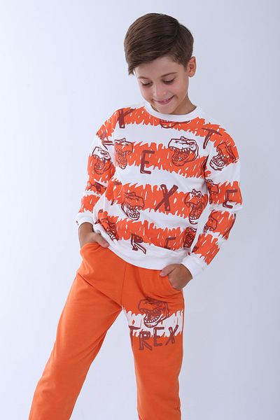 stella kids T-Rex Printed Men's Suit (100% Cotton)