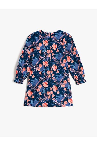 Koton Rochie cu model bleumarin pentru fete 3WKG80011AW