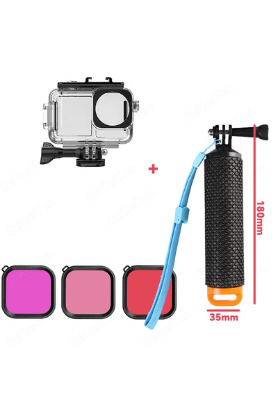 Choice مجموعة B حافظة غوص مقاومة للماء حتى عمق 45 مترًا مع غطاء حماية لكاميرا...