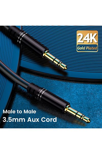 Choice 1 m 3.5mm Audio Cable Aux Cable Audio Input Adapter Male to Male AUX Cord Compatible with Car Stereo