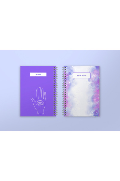 Store A5 2-Piece Checkered Concept School Notebook