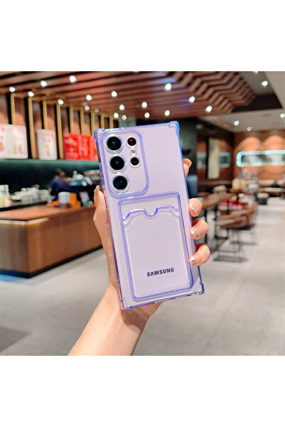 Choice31 محفظة حامل بطاقات S21 FE بنفسجي اللون ، متوافقة مع حافظات S23 Ultra ...