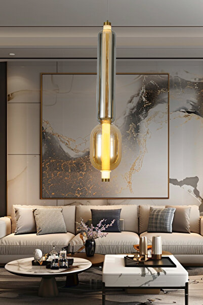 Apliqa Noemi 12 Watt Tekli Gold Modern Tekli Sarkıt Avize